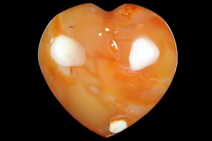 Colorful Carnelian Agate Heart #167352